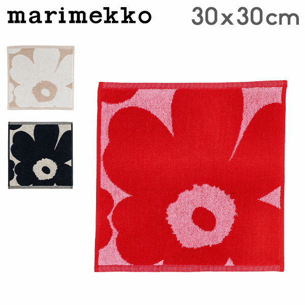 マリメッコ ハンドタオル 在庫限り マリメッコ Marimekko ミニタオル ハンドタオル ウニッコ コットン リネン 30×30cm UNIKKO MINI TOWEL 北欧雑貨 ハンカチ かわいい