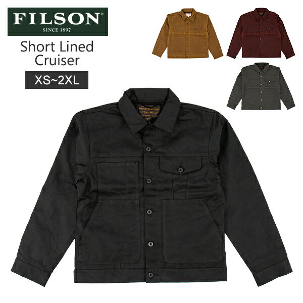 【25AW】 フィルソン FILSON ショート ラインド クルーザー Short Lined Cruiser ジャケット メンズ ワックスド キャンバス 撥水性 オイル仕上げ 防風 アウトドア ファッション 20232828