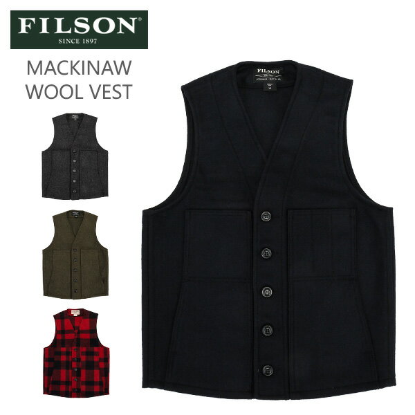 フィルソン FILSON ベスト マッキーノ ウール メンズ