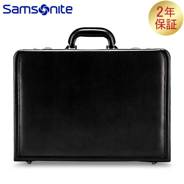SAMSONITE サムソナイト Leather Business レザービジネス Leather Attache レザーアタッシュケース Black ブラック 43115-1041 ビジネスバッグ ブリーフケースのサムネイル