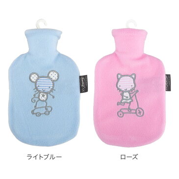 ファシー 湯たんぽ Fashy 湯たんぽ スモール 0.8L プレイランド フリースカバー 6505 Childrens best-selling hot water bottles Fleece covered 小さめ 子供用 [glv15] あす楽