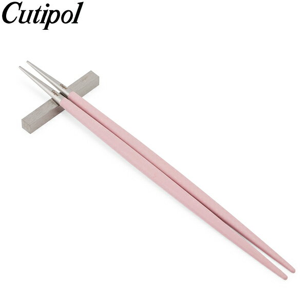 クチポール Cutipol GOA ゴア 箸 ＋ 箸置きセット ピンク Chopstick Set Pink Stainless お箸 チョップスティック カトラリー