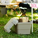 トランクカーゴ RISU 収納ボックス 収納ケース アウトドア 30L TC-30 コンテナボックス フタ付き キャンプ スタンダード コンテナ リス