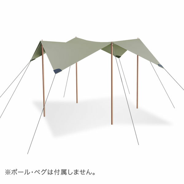 タトンカ Tatonka タープ Tarp 2 TC 285×300cm ポリコットン 撥水 遮光 2466 サンドベージュ Sand Beige 321 キャンプ アウトドア テント [glv15]