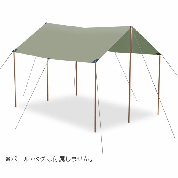 タトンカ Tatonka タープ Tarp 4 TC 285×400cm ポリコットン 撥水 遮光 2468 サンドベージュ Sand Beige 321 キャンプ アウトドア テント [glv15]