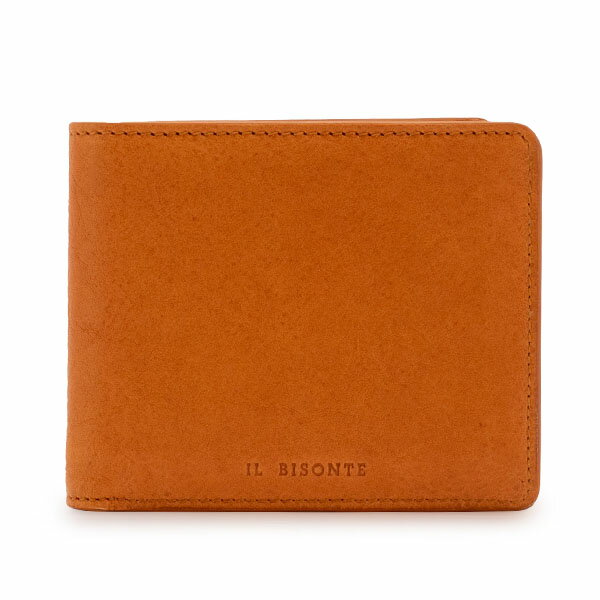 【SS限定価格】 売り尽くし イルビゾンテ 財布 Il Bisonte 二つ折り財布 ウォレット SBW060 BI FOLD WALLET Naturale/NA252C レザー メンズ レディース 小銭入れ付き