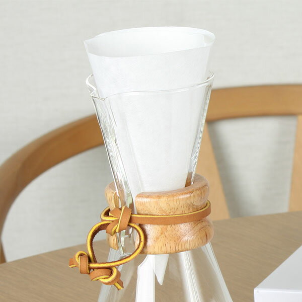 ケメックス Chemex コーヒーメーカー + フィルターペーパー 3カップ用 100枚入 マシンメイド ドリップ式 キッチン おしゃれ CM-1C FP-2