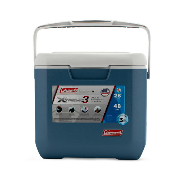コールマン Coleman クーラーボックス 28QT XTREME 3 COOLER エクストリーム 3 クーラー 約26L ブルー / ホワイト 3000005350 あす楽[夏物]
