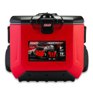 【GWもあす楽】コールマン Coleman クーラーボックス ホイール クーラー ラギッド （約52L） 55QT RUGGED WHEELED COOLERS レッド 大容量 キャスター付 アウトドア キャンプ 5%還元 あす楽