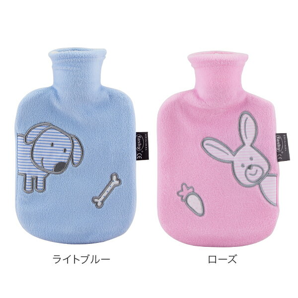 【最大1,000円引きクーポン】【国内検針済】ファシー Fashy 湯たんぽ スモール 0.8L プレイランド フリースカバー 6505 Childrens best-selling hot water bottles Fleece covered 小さめ 子供用