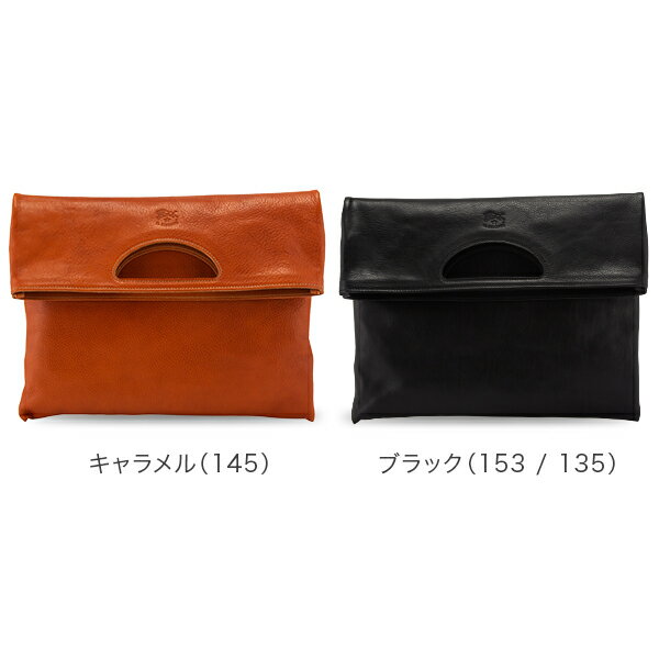 【あす楽】 イルビゾンテ Il Bisonte クラッチバッグ ハンドバッグ A2447 P BORSA A MANO レザー 革 二つ折り メンズ レディース ブランド プレゼント【5％還元】