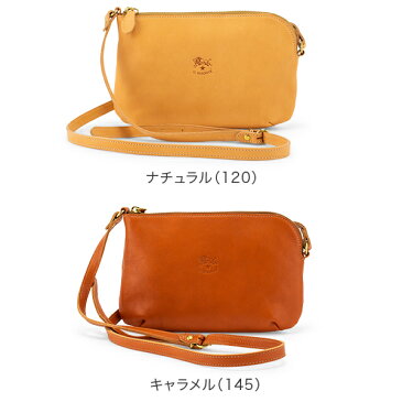 【5％還元】【あす楽】イルビゾンテ il bisonte ショルダーバッグ レディース a2456 p borsa a tracolla レザー 革 ハンドバッグ 斜め掛け ポシェット ブランド