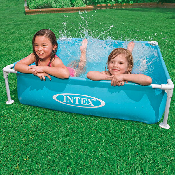 【GWもあす楽】インテックス Intex ミニフレームプール 122 × 122 × 30cm 57173NP/EP 組み立て式 フレーム 夏 ミニプール 小型プール 長方形 あす楽