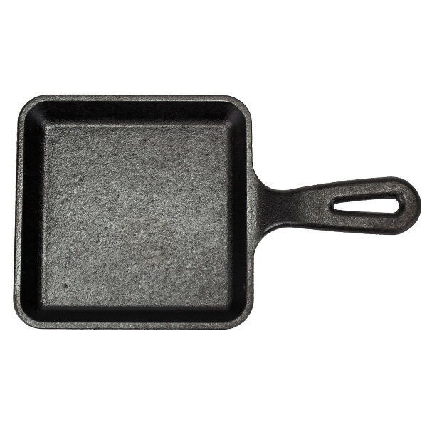 ロッジ Lodge ロジック スクエア スキレット 5インチ ( 12.7cm ) IH対応 ミニサイズ 卵焼き L5WS3 Pro Logic Square Cast Iron Skillet 1人用 フライパン 新生活