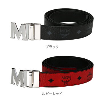 MCM エムシーエム リバーシブル ベルト メンズ フリーサイズ MXB6AVI02 MEN'S BELT VISETOS リバーシブルベルト カット調整可 あす楽