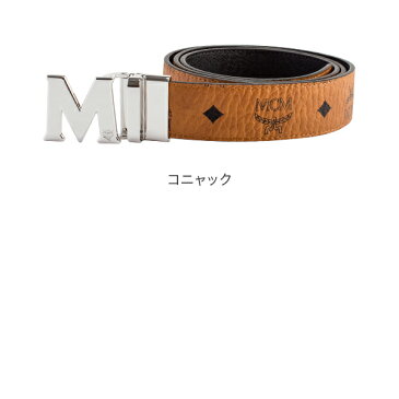 MCM エムシーエム リバーシブル ベルト メンズ フリーサイズ MXB6AVI02 MEN'S BELT VISETOS リバーシブルベルト カット調整可 あす楽