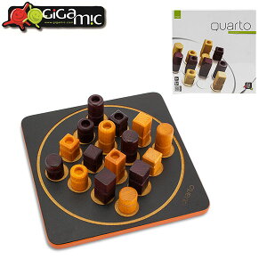 ギガミック Gigamic クアルト ミニ QUARTO MINI ボードゲーム GDQA 3.421271.300441 木製 テーブルゲーム おもちゃ 知育 玩具 子供 脳トレ ゲーム フランス あす楽