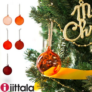 イッタラ Iittala クリスマス オーナメント 5個セット グラスボール レッド 1026604 Glass ball 5set Red 北欧 インテリア ガラス フィンランド ツリー