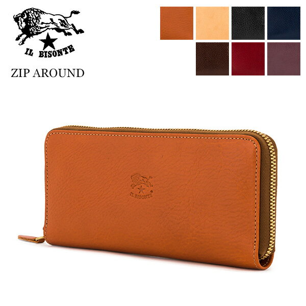 イルビゾンテ Il Bisonte ラウンドファスナー 長財布 C1058 P ZIP AROUND ロングウォレット 財布 レザー 革 本革 イタリア プレゼント ファッションのサムネイル