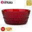 イッタラ iittala カステヘルミ ボウル 230mL 北欧 ガラス 1014460 クランベリー Kastehelmi Bowl フィンランド 食器 キッチン 食洗器対応