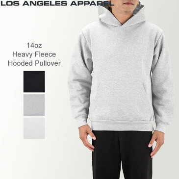 【秋先取りP10倍 8/31 23:29迄】ロサンゼルスアパレル Los Angeles Apparel パーカー S~XLサイズ ヘビーフリース プルオーバー メンズ HF-09 Heavy Fleece スウェット 長袖