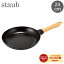 ֥ȥ  Staub åɥϥɥ ե饤ѥ 24cm NUEVA SARTEN MANGO DE MADERA redonda ۡ å 40511-951 ֥å Blackפ򸫤