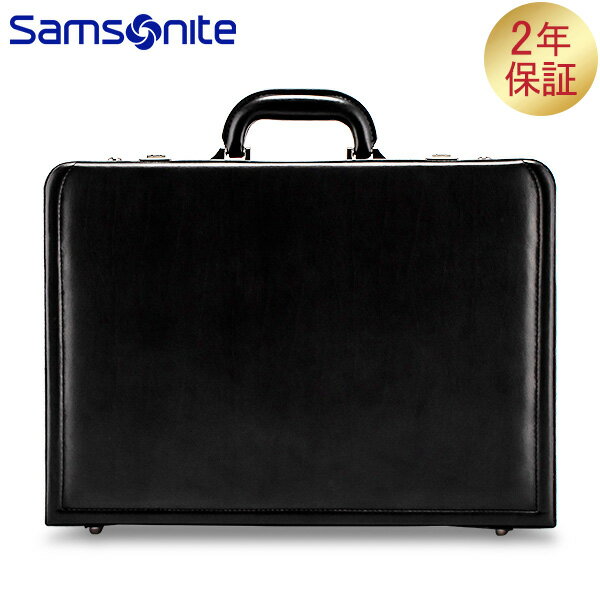 サムソナイト ビジネスバッグ SAMSONITE サムソナイト Leather Business レザービジネス Leather Attache レザーアタッシュケース Black ブラック 43115-1041 ビジネスバッグ ブリーフケース