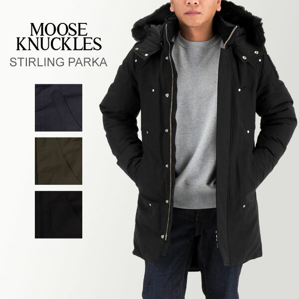 【お正月もあす楽】ムースナックルズ MOOSE KNUCKLES MK4661MP ダウンコート STIRLING PARKA メンズ ジャケット アウター スターリング パーカー フード付き