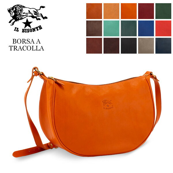 イルビゾンテ Il Bisonte バッグ ショルダーバッグ 三日月型 A0322M P BORSA A TRACOLLA レザー 革 ハンドバッグ 斜め掛け ポシェット レディース ファッション