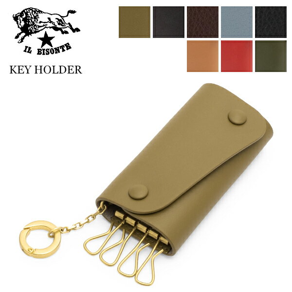 イル ビゾンテ イルビゾンテ Il Bisonte キーケース 4連 レザー メンズ レディース SKH090 P KEY HOLDER キーリング キーホルダー 本革 3つ折り ブランド