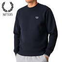 フレッドペリー Fred Perry スウェットシャツ M7535 クルーネック CREW NECK SWEATSHIRT スウェット スエット トレーナー 長...