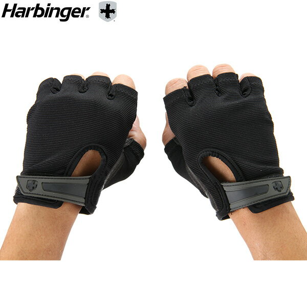 Harbinger Fitness ウェイト トレーニンググローブ パワーストレッチバックブラック  ...