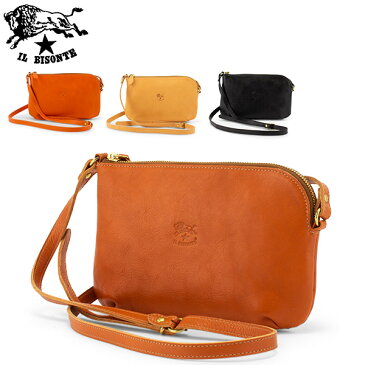 【5％還元】【あす楽】イルビゾンテ il bisonte ショルダーバッグ レディース a2456 p borsa a tracolla レザー 革 ハンドバッグ 斜め掛け ポシェット ブランド