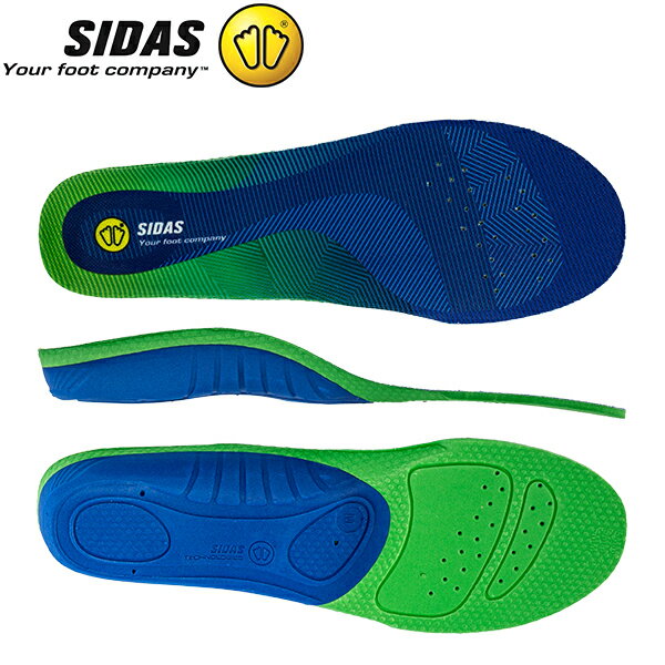 シダス Sidas インソール コンフォート3D 310894000 オールラウンド Insoles Comfort 3D CSE3DCOMFORT17 Blue/Green/…