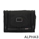 【あす楽】 トゥミ TUMI ポーチ ALPHA 3 ハンギング トラベル キット アルファ 3 Hanging Travel Kit 1172541041 ブラック Black 小物 収納 出張【5％還元】