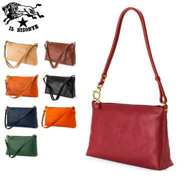 【5％還元】【あす楽】イルビゾンテ il bisonte ショルダーバッグ レディース a1674 p borsa a tracolla レザー 革 ハンドバッグ 斜め掛け ポシェット ブランド