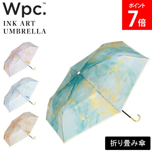樂天商城 - ＼店内、マラソンSALE開催中／ Wpc. ダブリュピーシー ビニール傘 折りたたみ傘 インクアートアンブレラmini 折り畳み傘 雨傘 おしゃれ かわいい インスタ映え フォトジェニック 軽量 折れにくい PT-0062-002 レディース 女性 おしゃれ Wpc