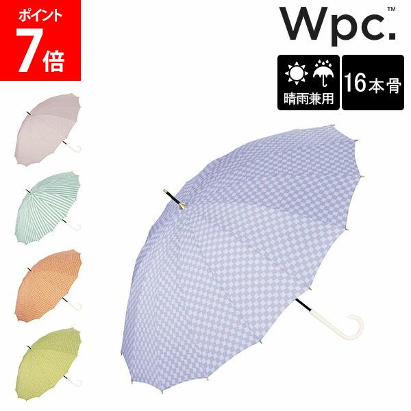 樂天商城 - ＼店内、モール内最安挑戦中／ Wpc. 雨傘 長傘 日傘 ジャパニーズトラディショナルカラーズアンブレラ 晴雨兼用 16本骨 和風 UVカット おしゃれ レディース 傘 人気 桜 くちなし 藤 松葉 菜の花 Wpc