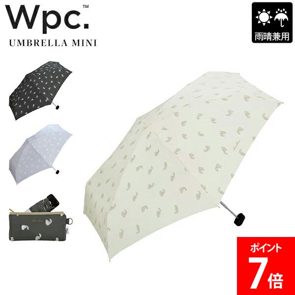 樂天商城 - ＼店内、モール内最安挑戦中／ ダブリュピーシー Wpc. 折りたたみ傘 キャッツ ミニ 晴雨兼用 雨傘 日傘 手開き式 UVカット コンパクト傘 通学 通勤 レディース 5段骨 簡単開閉 可愛い フェミニン ガーリー ナチュラル 華やか 上品 かわいい