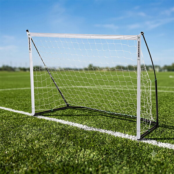 GULLIVER Online Shoppingの＼お盆も休まず配送／ クイックプレイ Quickplay キックスター エリート サッカーゴール 1.8m × 1.2m ポータブル フットサルゴール 持ち運び簡単 折りたたみ 組み立て式 軽量 ジュニア 少年サッカー 屋外スポーツ KICKSTER ELITE GOAL｜アングル2