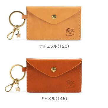 イルビゾンテ Il Bisonte キーリング付き カードケース C0928.. KEYRING P コインケース レザー 本革 プレゼント キャッシュレス あす楽
