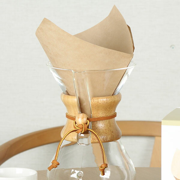 ケメックス Chemex コーヒーメーカー + フィルターペーパー 6カップ用 100枚入 マシンメイド ドリップ式 キッチン おしゃれ CM-6A FSU-100