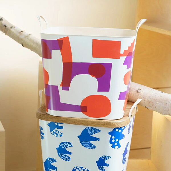 スタックストー バケット Mサイズ 25L horiguchi naoko 収納ケース 収納ボックス バスケット かご 洗濯かご おもちゃ箱 おしゃれ かわいい カラフル 角型 四角 バケツ stacksto baquet [3]