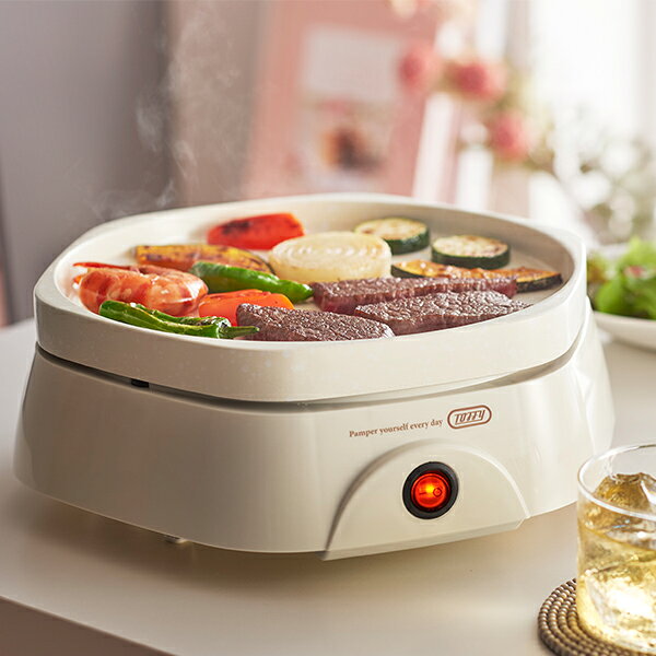 トフィー Toffy カラフルリトルプレート ホットプレート コンパクト セラミック K-HP5 焦げにくい お手入れ簡単 小さめ 卓上 電気 調理 家電 キッチン glv-10110879 GULLIVER Online Shopping サンプル画像2