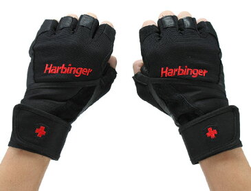 ハービンジャー フィットネス Harbinger Fitness トレーニンググローブ （リストラップ付） 1140 ブラック Wrist Wrap Gloves トレーニング 手袋 筋トレ 5%還元 あす楽