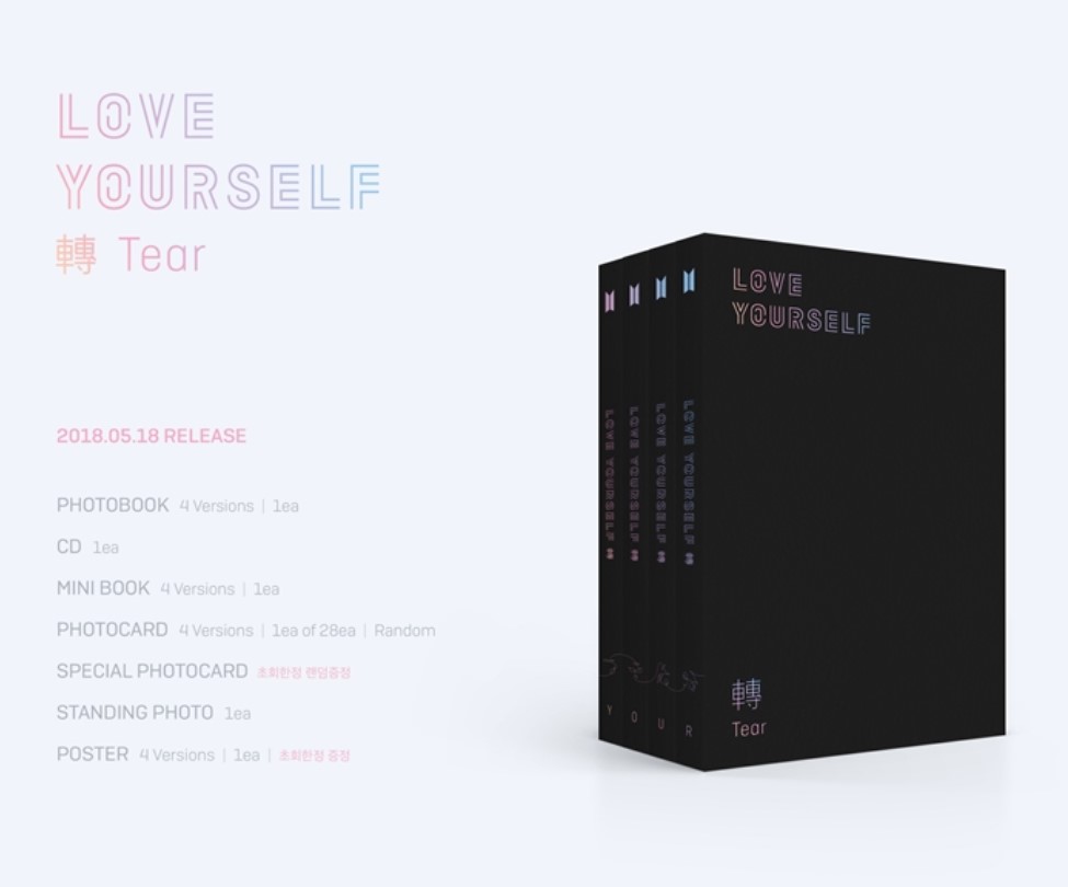 楽天Goods ＆ Music【和訳選択】BTS LOVE YOURSELF 轉 TEAR 3RD 防弾少年団 正規 3集【弊店限定特典】【安心国内発送】