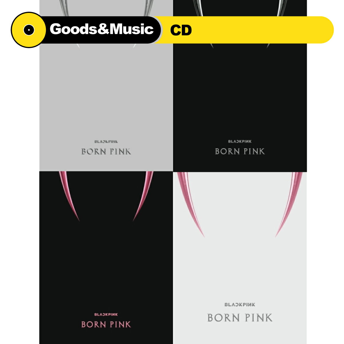 【4種セット:CD+AIRKIT】【和訳選択】BLACKPINK BORN PINK 2ND FULL ALBUM ブラックピンク 正規 2集アルバム【店舗限定特典5種】【配送特急便】