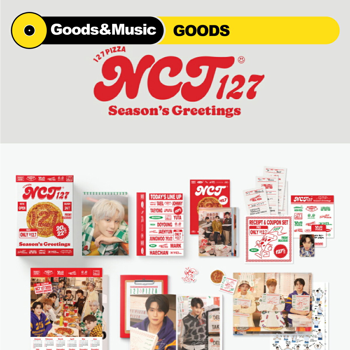 楽天Goods ＆ Music【K-POP初心者向け】【K-POP入門セール】【2022年 カレンダー】NCT127 SEASONS GREETINGS CALENDAR シーズン グリーティング カレンダー【弊店限定特典】【安心国内発送】