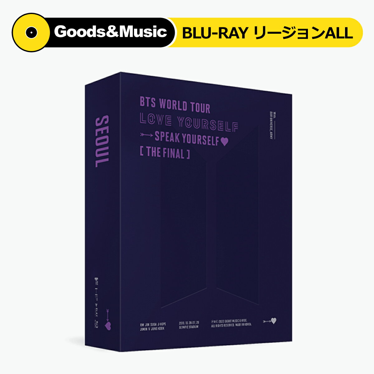 楽天Goods ＆ Music【BLU-RAY】【WEVERSE特典カード付】【リージョンALL】BTS WORLD TOUR LOVE YOURSELF SPEAK YOURSELF THE FINAL BLU RAY 防弾少年団 バンタン 写真集 PHOTOBOOK【弊店限定特典】【安心国内発送】