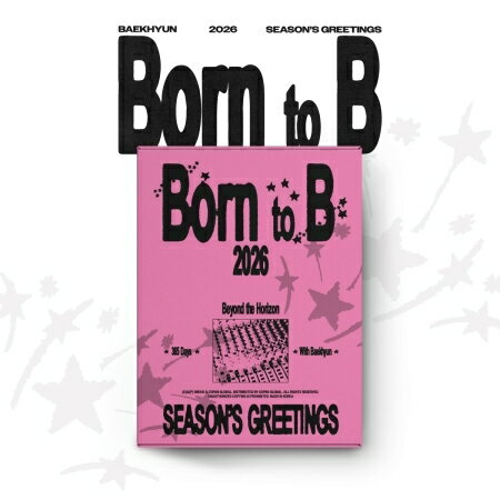 【初回限定特典付】【2026年カレンダー】EXO BAEKHYUN - 2026 SEASON'S GREETINGS [BORN TO B] ベッキョン エクソー シーグリ カレンダー シーズングリーティング 2026 CALENDAR シーグリーのサムネイル